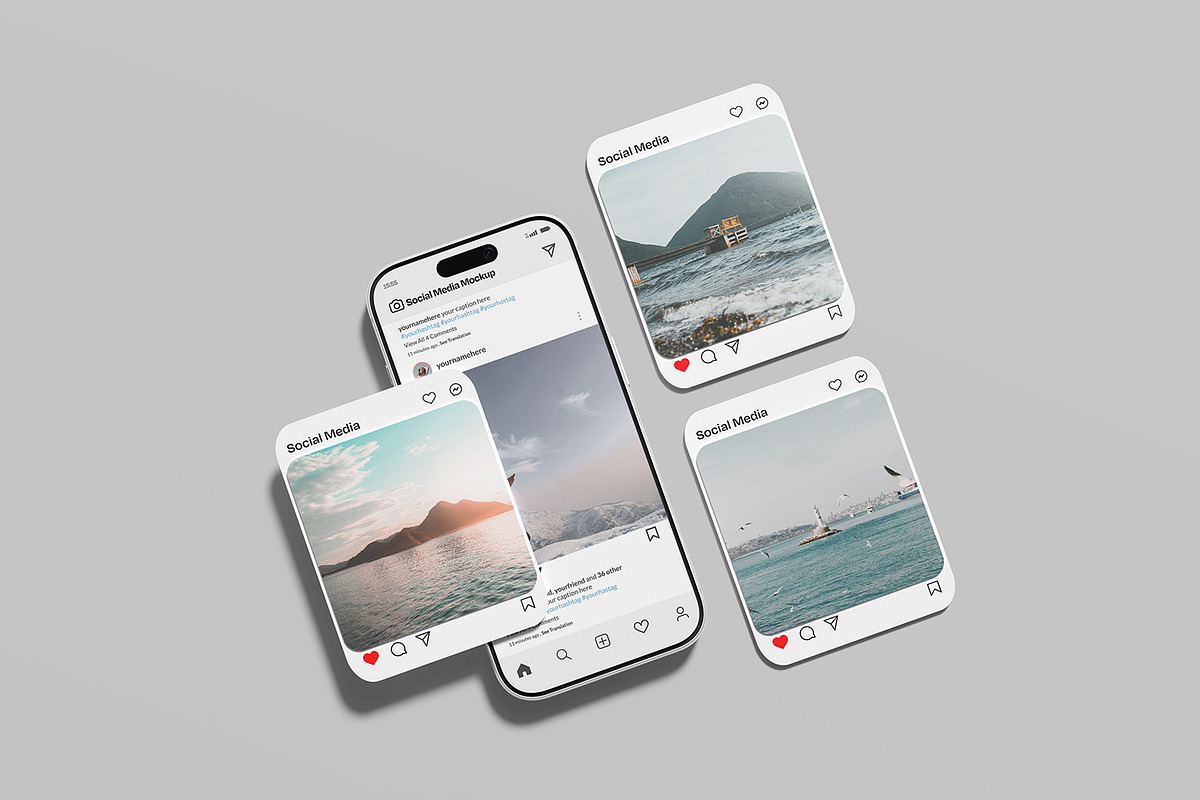 Social Media Post Mockup, a Device Mockup by ZifaraDesign (Photo 10 of 11)