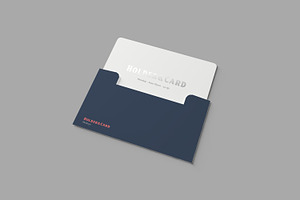 Holder And Card Mockups