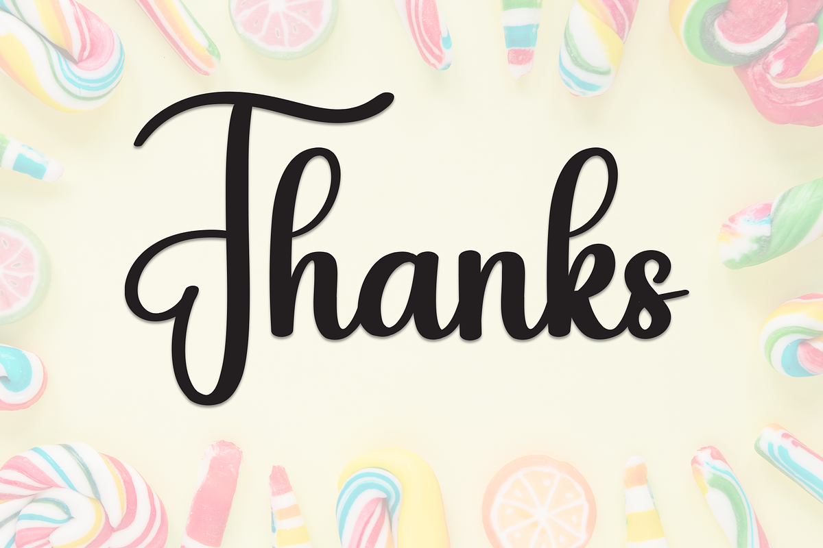 Candy | Script Font, a Handwritten Font by Scratchones (Photo 9 of 9)