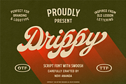 NS Drippy, a Script Font by Novisouldado (Thumbnail 1 of 9)