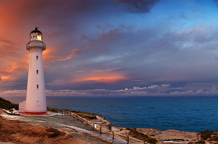 Castle point lighthouse containing beacon, beautiful, and bluff, a Nature Photo by Shop Name