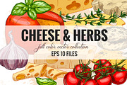 Cheese. Vector collection., an Object Graphic by JSolomatina (Thumbnail 1 of 5)