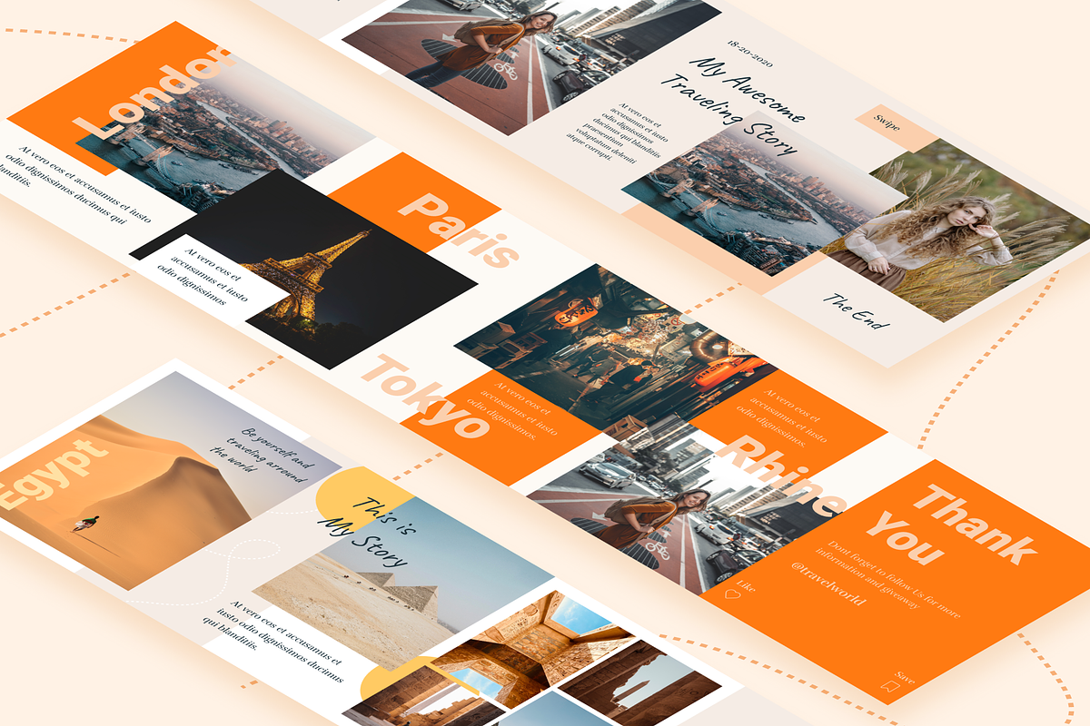 Travel Seamless Instagram, a Social Media Template by Pixelz Studio (Photo 2 of 4)
