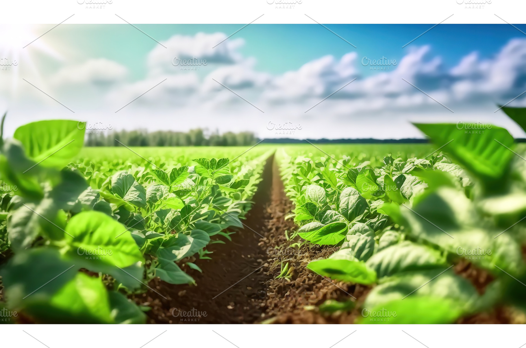 A vibrant agricultural field under a, a Nature Photo by Igor Tichonow