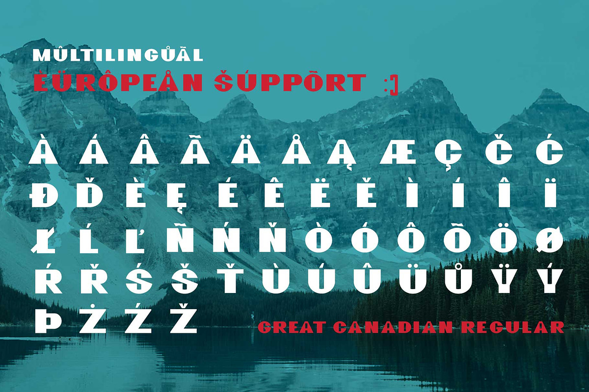 GreatCanadian-font family preview 5