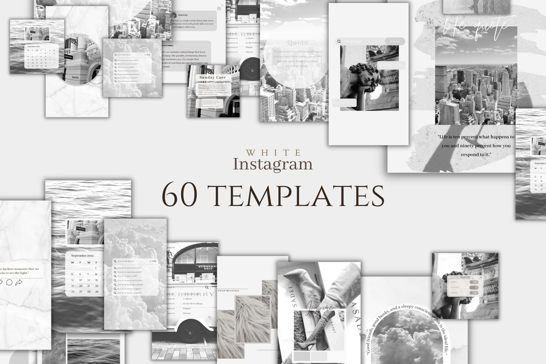 Black and White Social Media Canva, a Social Media Template by BRANDcontent