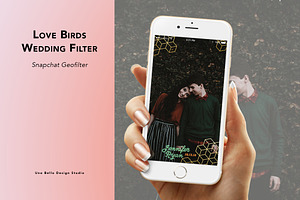 Love Birds Wedding Geofilter