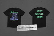 Realistic T-shirt Mockup 2, a Shirt Mockup by Uncentrifuged Pressure (Thumbnail 1 of 7)