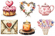 Boho Valentine’s Day Clipart, an Illustration by Daily.Designs (Thumbnail 3 of 8)