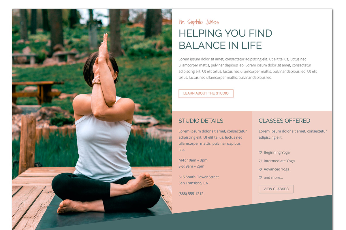 Sophie // Wellness Inspired Template, a WordPress Template by by Masselyn (Photo 2 of 3)