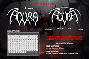 ACURA METAL – Death Metal Font, a Blackletter Font by Fonday Studio (Thumbnail 8 of 8)