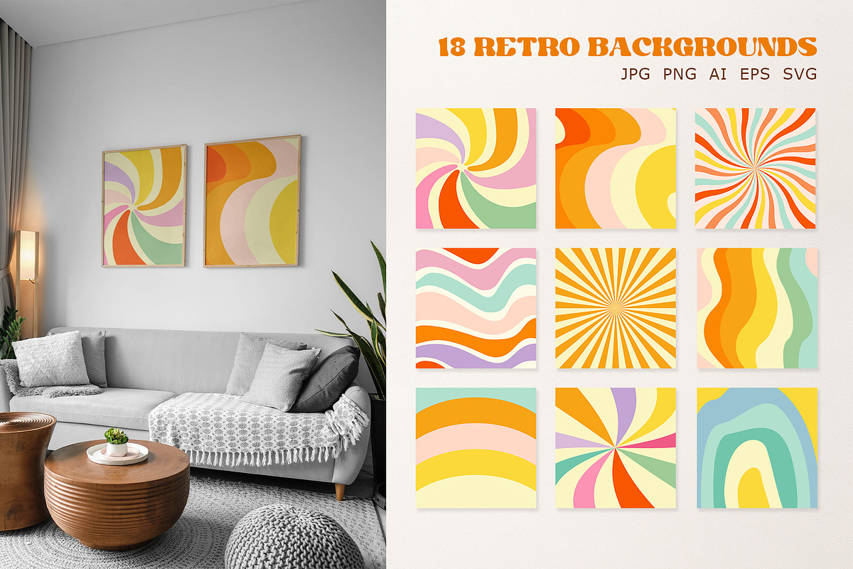 Groovy collection inspo by Retro 70s, an Object Graphic by Yamurchik (Photo 14 of 26)