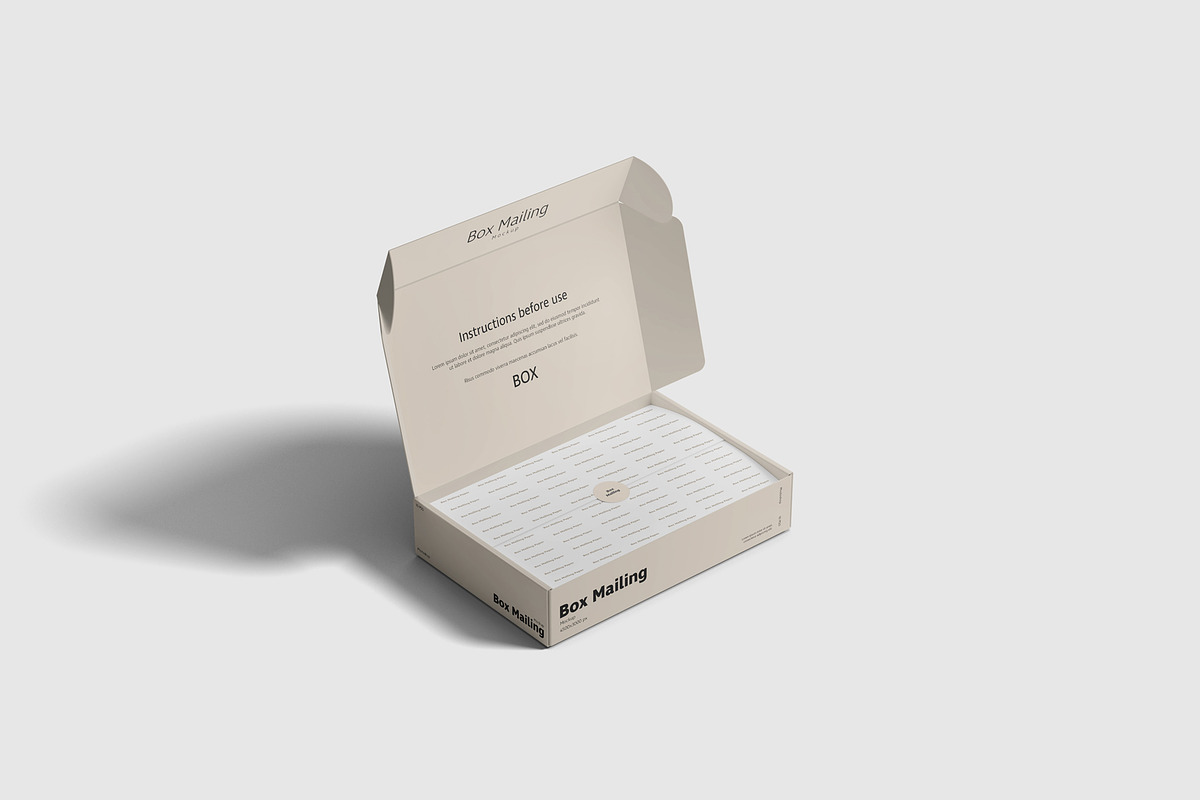Mailing Box Mockup, a Packaging Mockup by scribrostudio (Photo 4 of 13)