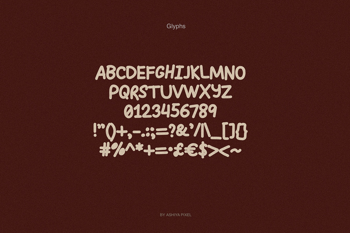 MEALNVIA Rounded Handwriting Font, a Handwritten Font by Ashiya Pixel