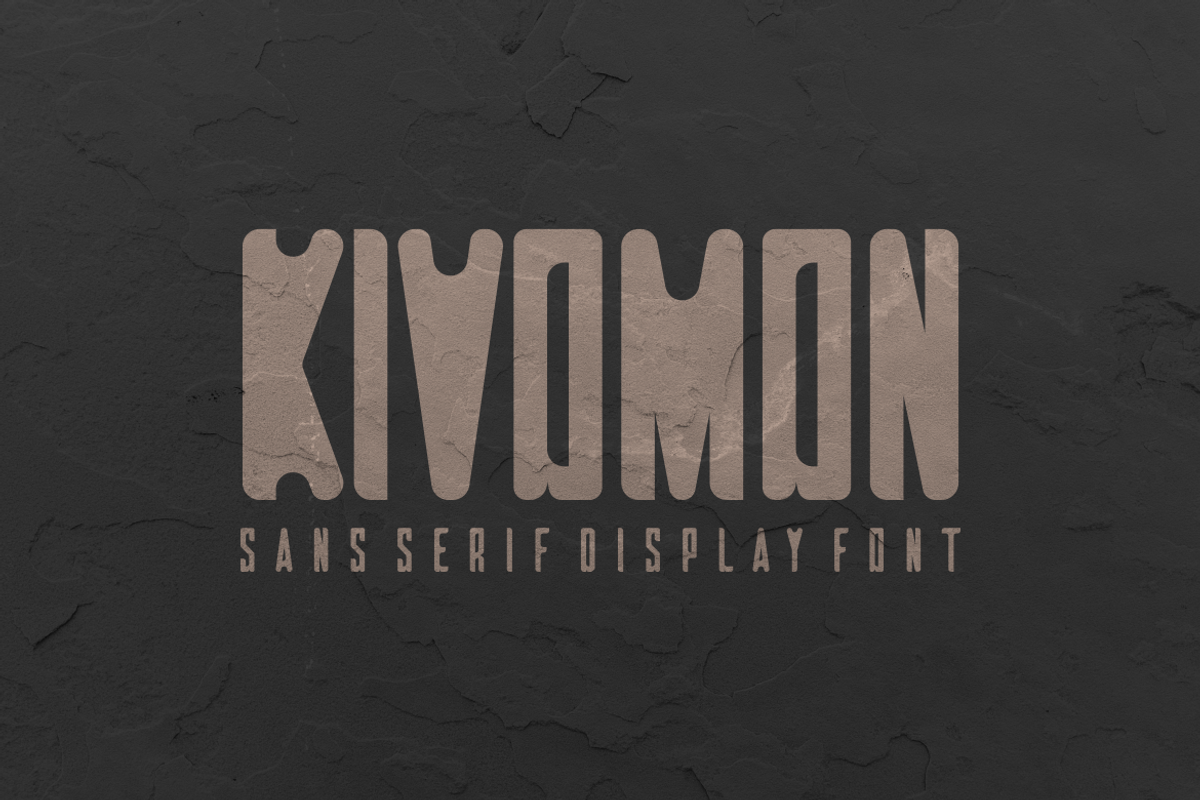 Kivomon - Font, a Sans Serif Font by artchiles_design (Photo 3 of 5)