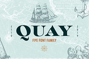 Quay Font Bundle & Bonus Logos, a Slab Serif Font by Design 265 (Thumbnail 1 of 8)