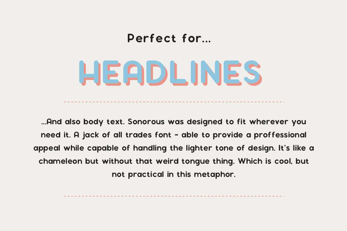 Sonorous Font preview 8