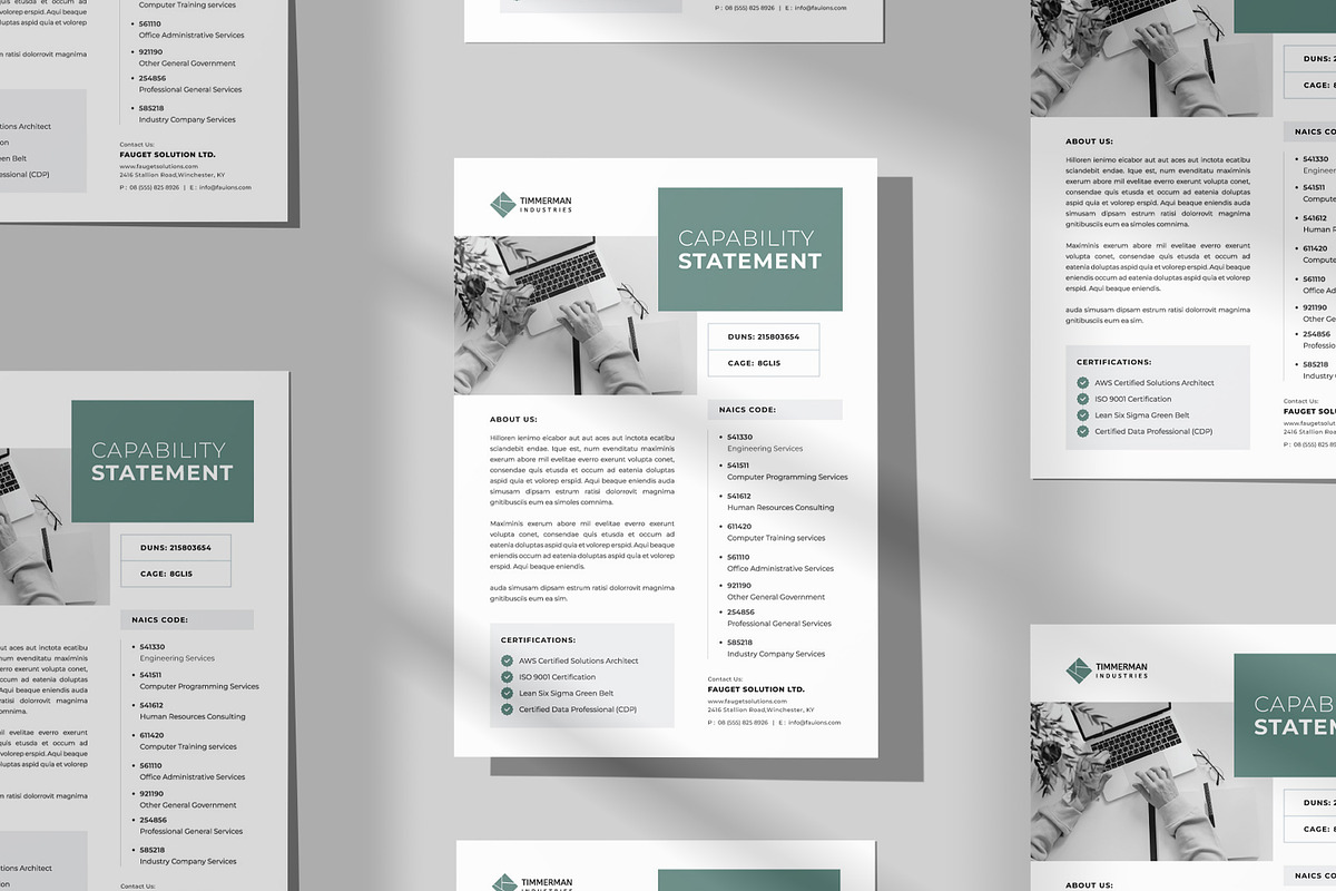 Business Capability Statement Design, a Brochure Template by DesVert (Photo 4 of 6)