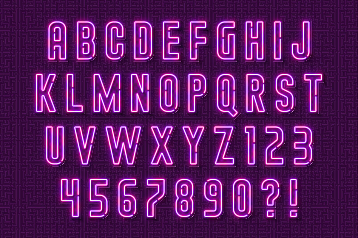 Retro light alphabet cabaret design, an Object Graphic by RevelStockart (Photo 6 of 8)