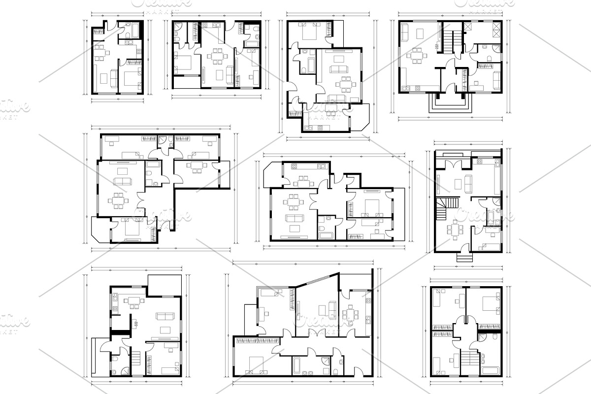Architecture design, blueprint plan, an Object Graphic by Golden Sikorka