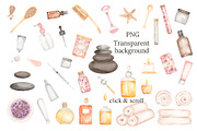 Watercolor Beauty Salon Collection, a Healthcare Illustration by MayaNavits (Thumbnail 3 of 11)
