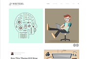 Writers - Premium Ghost Theme, a Websites & App Template by Malvouz (Thumbnail 1 of 3)