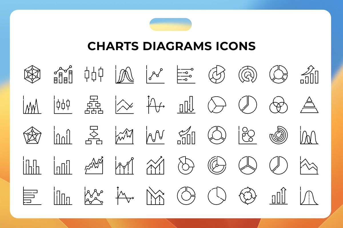 Charts Diagrams Icons, a Duotone Icon by Wencory (Photo 1 of 3)