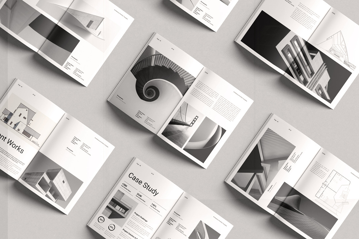 Architecture Portfolio Template, a Brochure Template by DesignCrest (Photo 10 of 18)