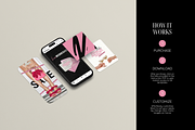 Pink Bold Instagram Template, a Social Media Template by Row Creative (Thumbnail 4 of 10)