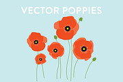 Vector Poppy Flowers, an Illustration by Sarah Hearts (Thumbnail 1 of 2)
