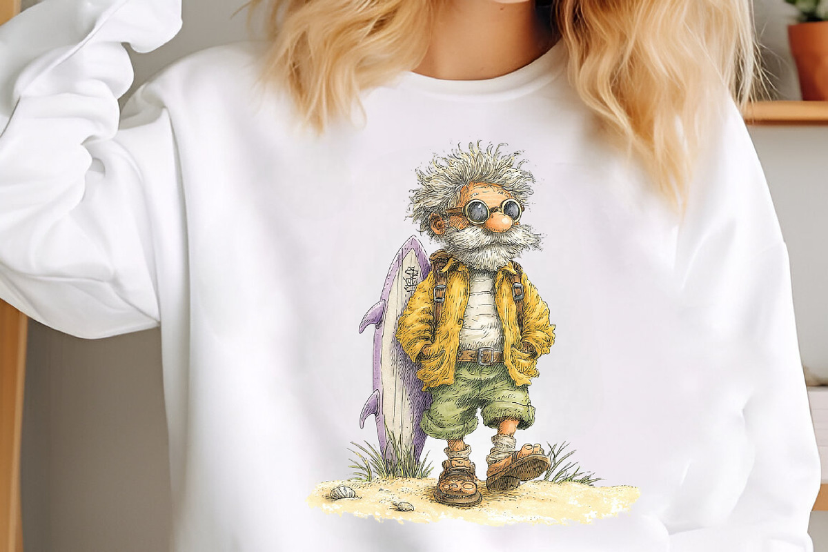 Whimsical Summer Grandpa Clipart, a Seasonal Illustration by designcity5 (Photo 4 of 5)