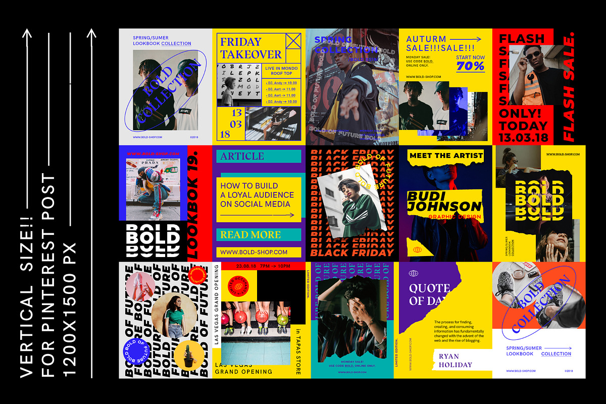 BOLD-Social Media Brand Templates, a Social Media Template by Invasi Studio (Photo 11 of 12)