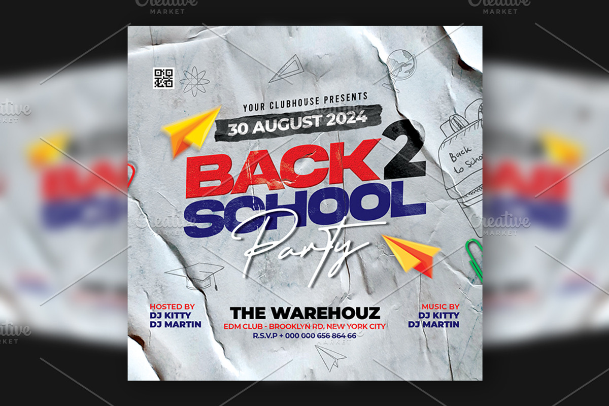 Back To School Flyer Template, a Flyer Template by Artonix (Photo 1 of 3)