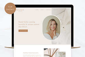 Minimalist Showit Website Template