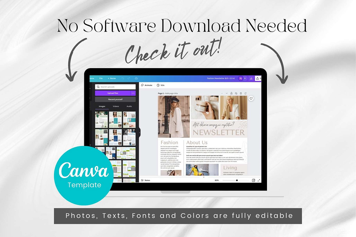 Canva Newsletter Template Cosmetics, an Email Template by PixelCraft (Photo 4 of 15)
