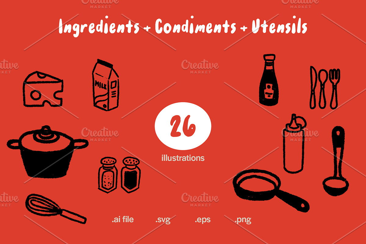 Cafe, Restaurant, Food & Drinks Pack, a Graphic by Plainly Simple Store (Photo 12 of 20)