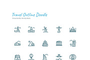 Travel Outline Doodle, an Outline Icon by BomSymbols (Thumbnail 4 of 4)