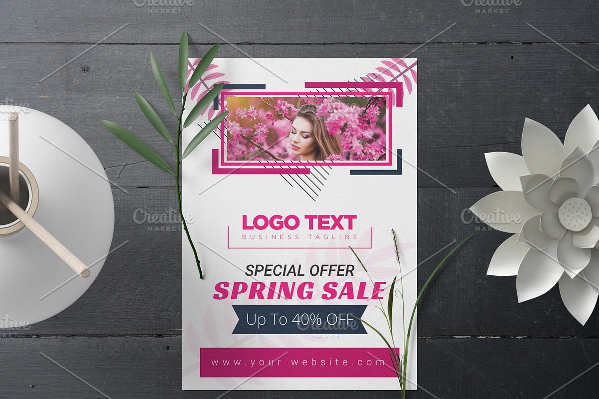 Spring Flyer Design, a Flyer Template by MRI STUDIO