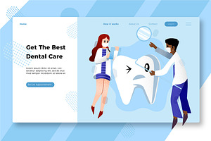 Dentist - Banner & Landing Page