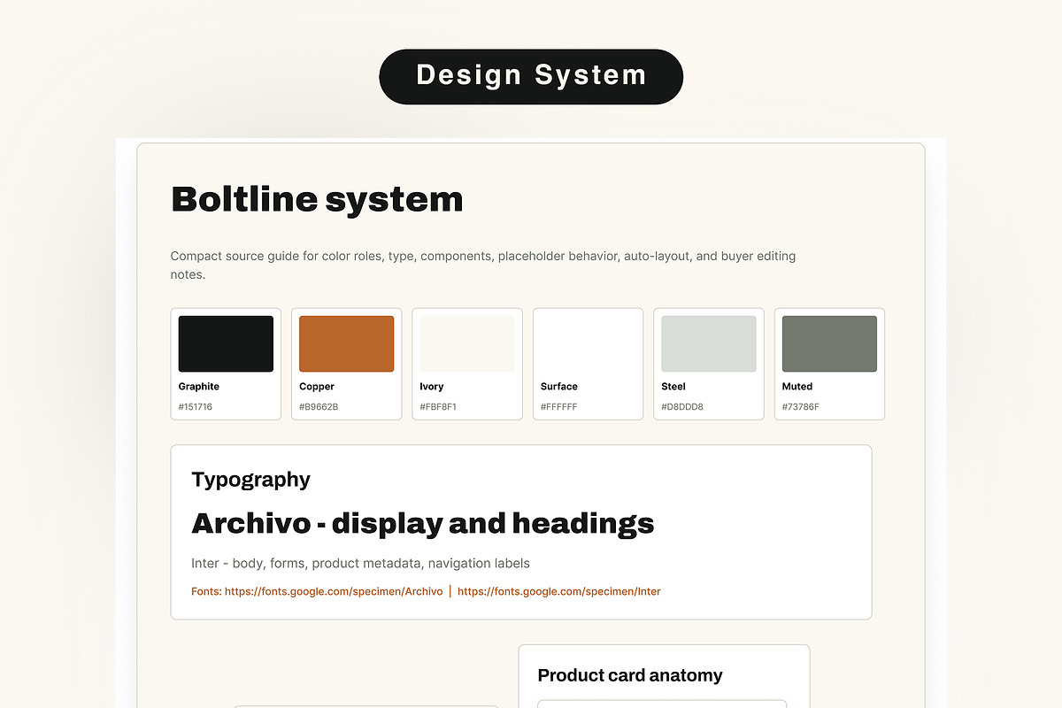 Boltline - Auto Parts Landing Page, an UI Kit Template by Pitchlook.Studio (Photo 2 of 3)