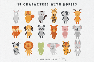 Wild Friends. Baby Animals Set