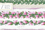 Pink Magnolia Watercolor Collection, a Decorative Illustration by AnitaPol (Thumbnail 10 of 14)