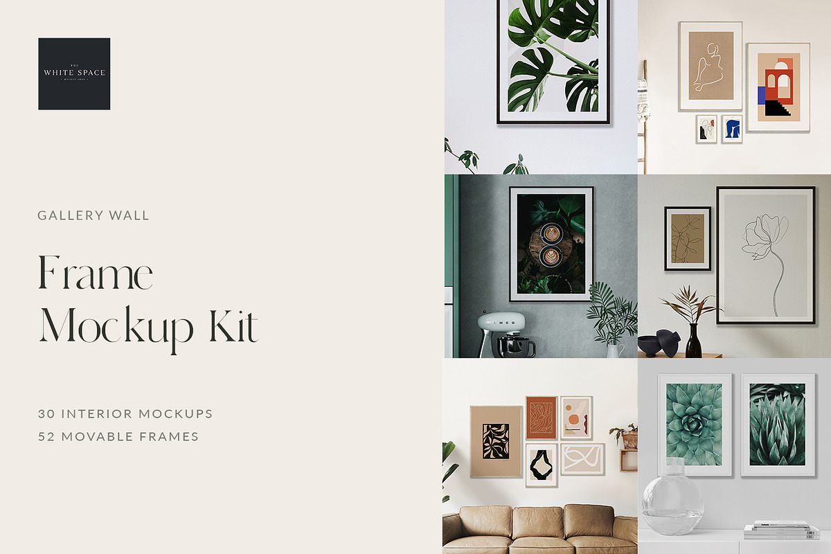 Frame Mockup Kit - Pro, a Household Mockup by The White Space Co. (Photo 1 of 35)