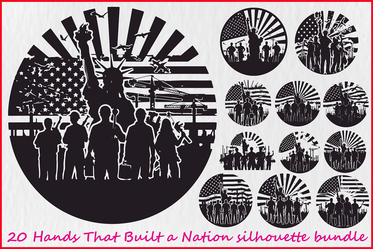 America Worker Vector Bundle, an Illustration by jahid234 (Photo 1 of 21)
