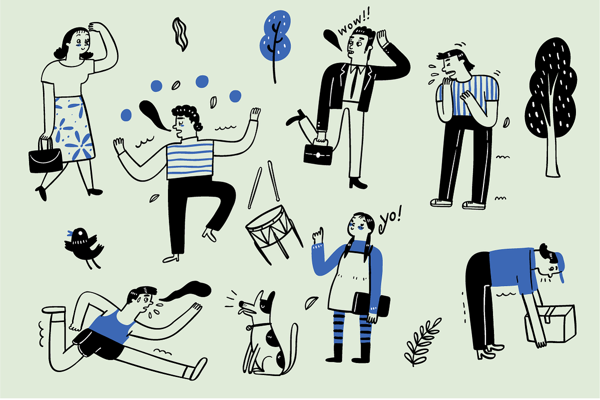 Hand drawn outdoor life activities, a Decorative Illustration by Huza Studio (Photo 4 of 9)