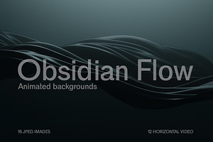 Obsidian Flow - Animated Backgrounds, a Texture Graphic by Mio Buono