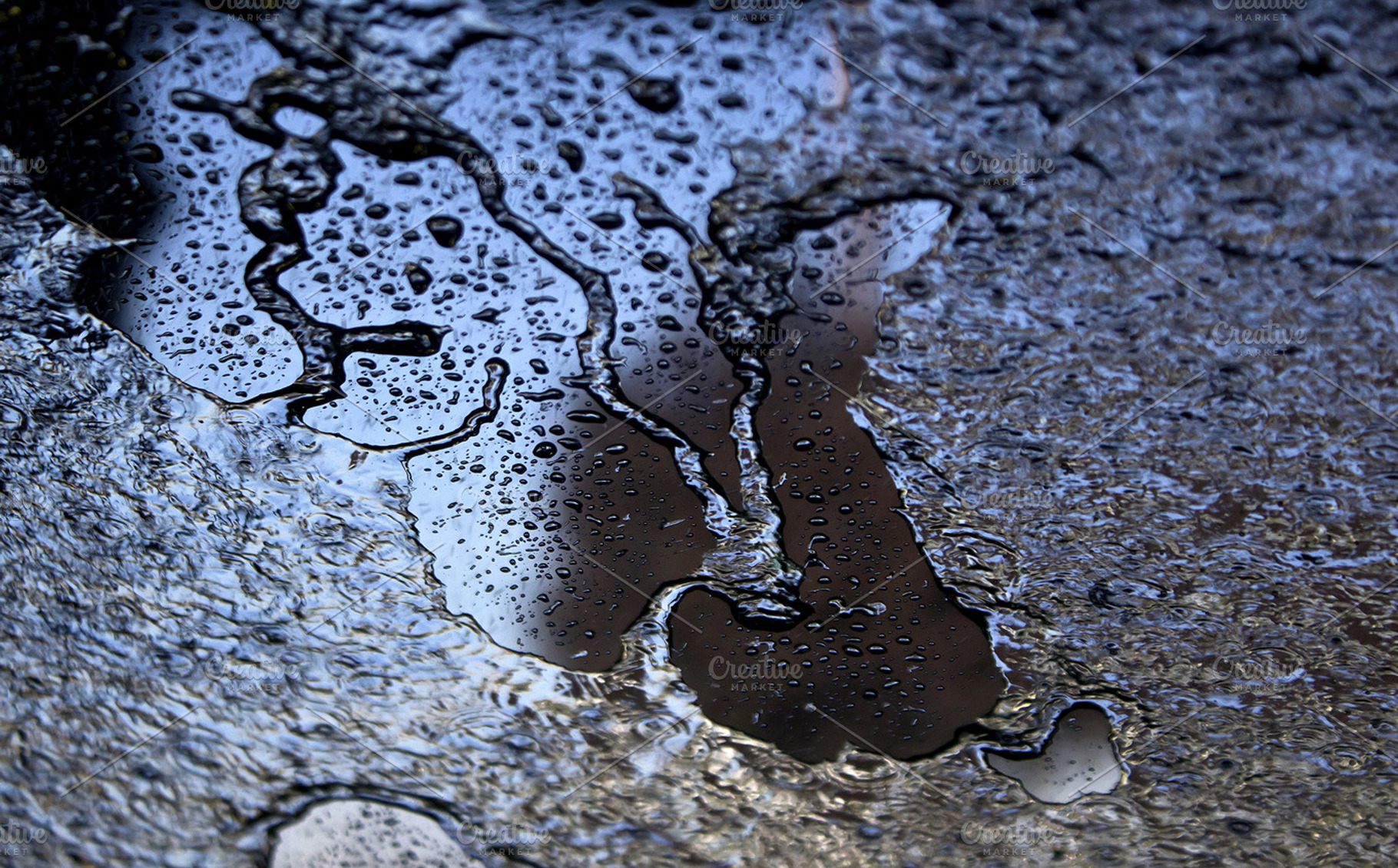 light reflection on wet ground - nig