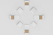 3d Top View of Matchboxes Mockup, a Print Template by The Rose Project (Thumbnail 3 of 3)