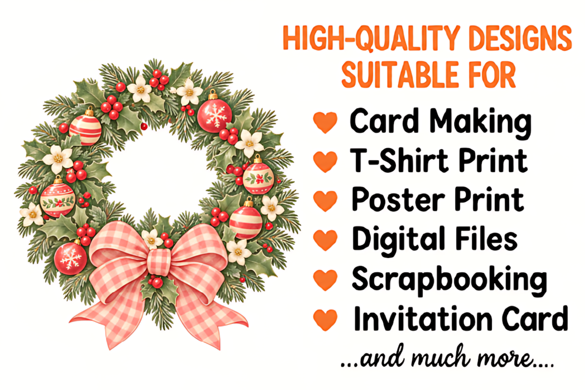 Nostalgic Retro Christmas Clipart, a Seasonal Illustration by HueNestify (Photo 2 of 3)