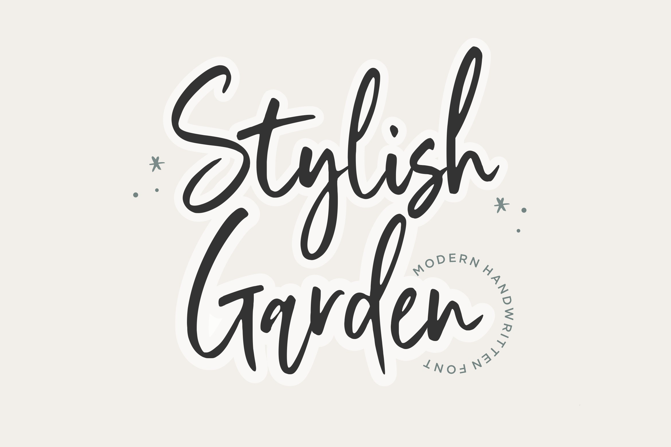 Stylish Garden - Modern Handwritten